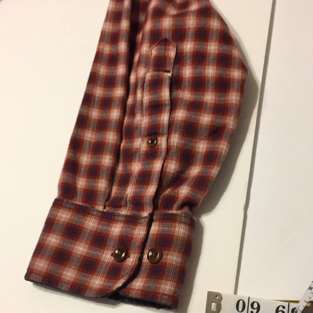 Banana Republic Plaid Flannel Shirt Size 17-17.5 XL